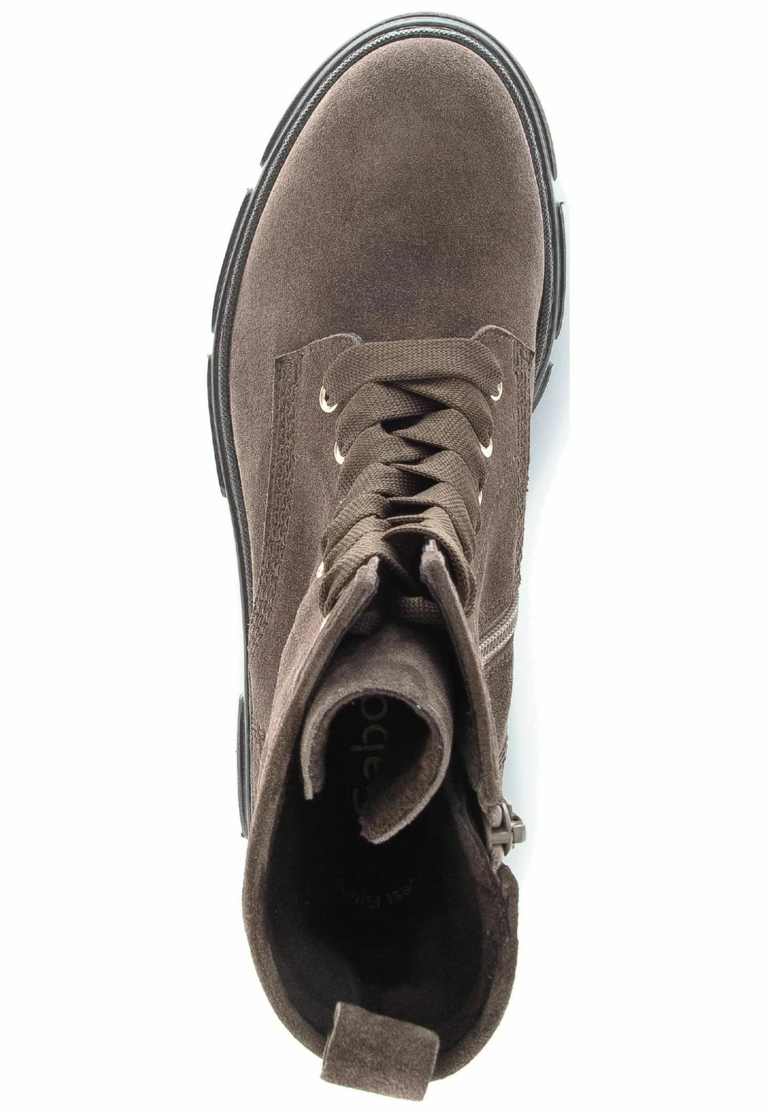 Gabor Enkellaarsjes Met Plateauzool - Mohair Mocca 5 Gabor Enkellaarsjes Met Plateauzool - Mohair Mocca - Afbeelding 3