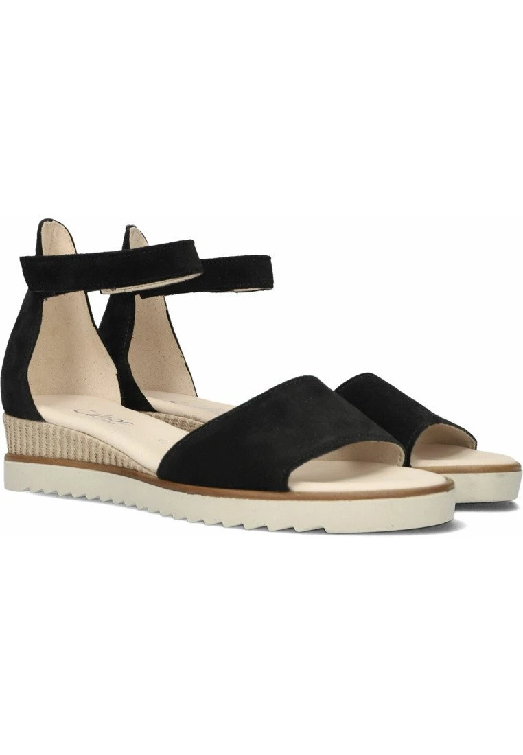 Gabor Maat - Sandalen Met Sleehak - Zwart 4 Gabor Maat - Sandalen Met Sleehak - Zwart - Afbeelding 2