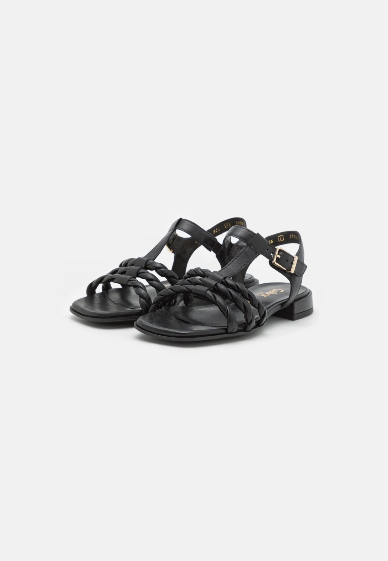 Gabor Comfort Sandalen - Schwarz/Gold 4 Gabor Comfort Sandalen - Schwarz/Gold - Afbeelding 3
