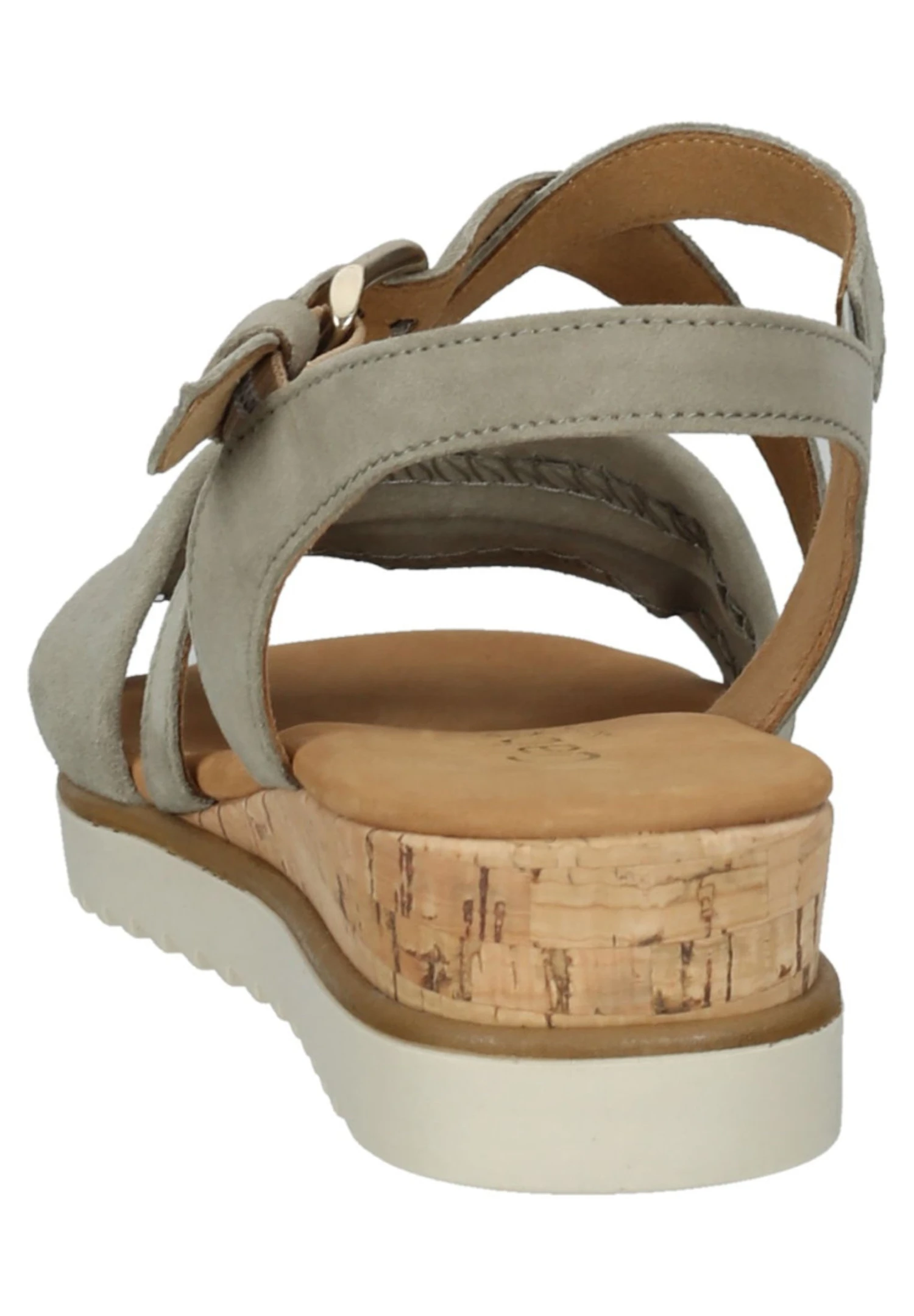 Gabor Sandalen Met Sleehak - Schilf Kork Gold 6 Gabor Sandalen Met Sleehak - Schilf Kork Gold - Afbeelding 4