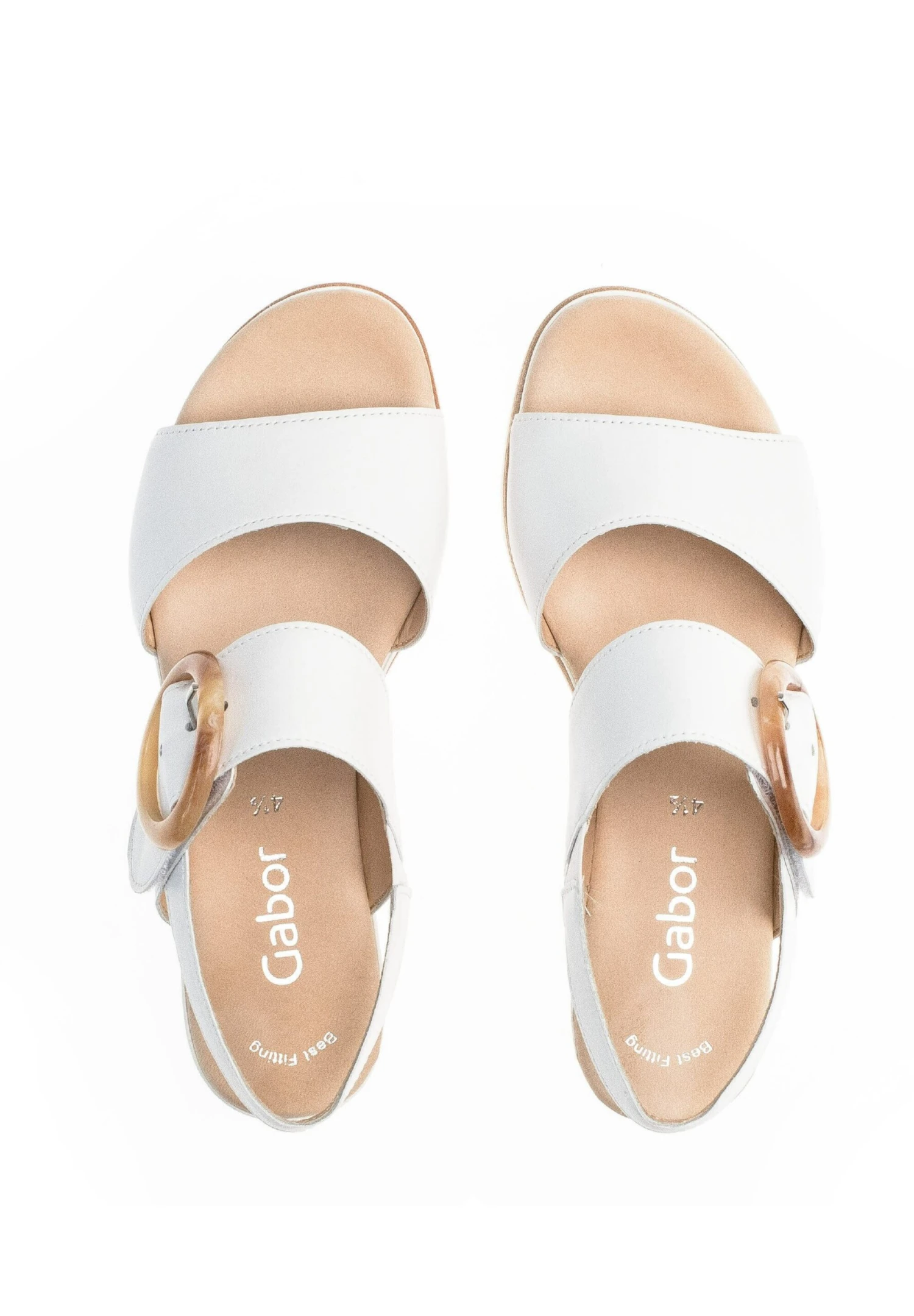 Gabor Sandalen Met Plateauzool - Weiß 4 Gabor Sandalen Met Plateauzool - Weiß - Afbeelding 2