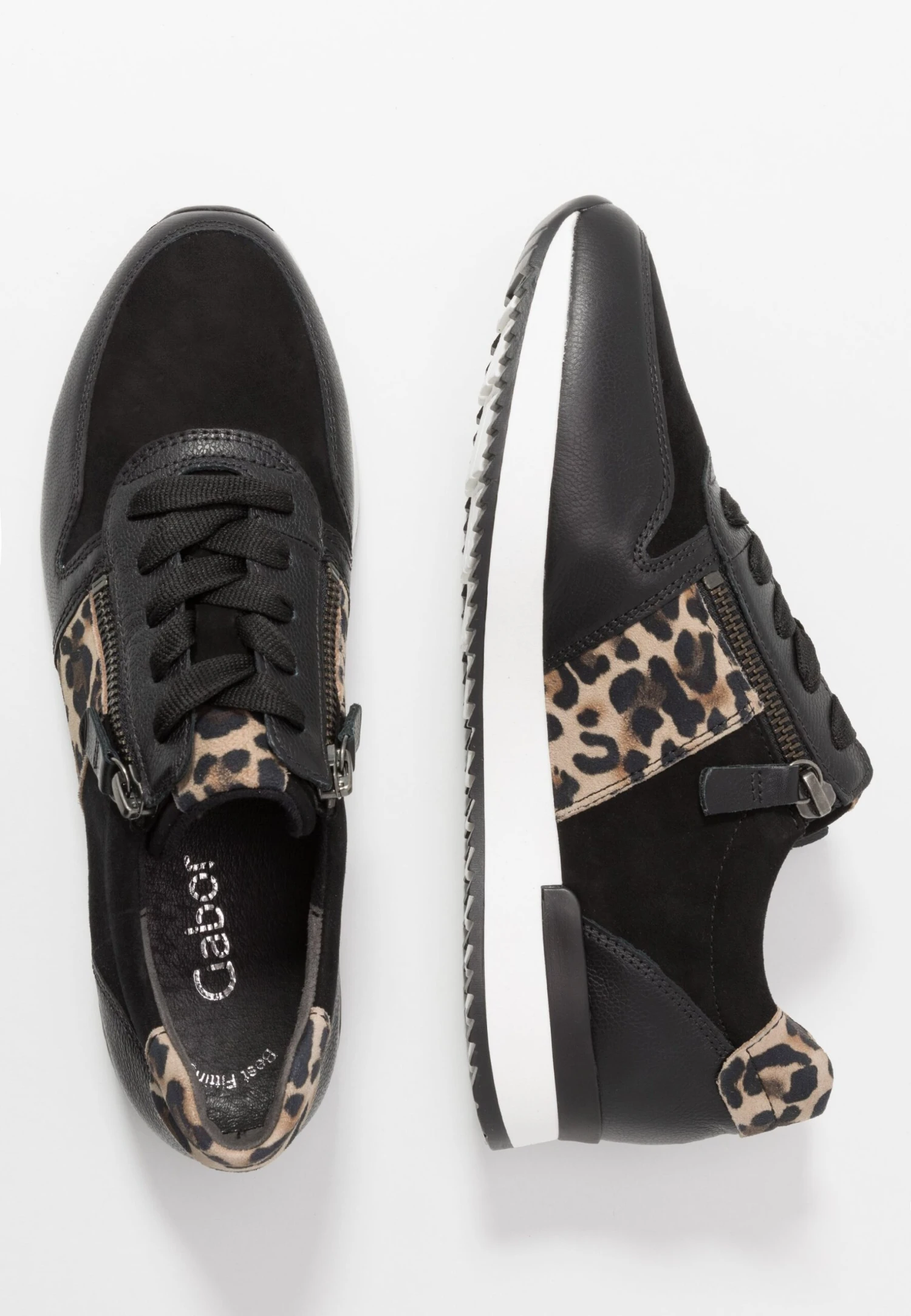 Gabor Sneakers Laag - Schwarz/Natur 6 Gabor Sneakers Laag - Schwarz/Natur - Afbeelding 4