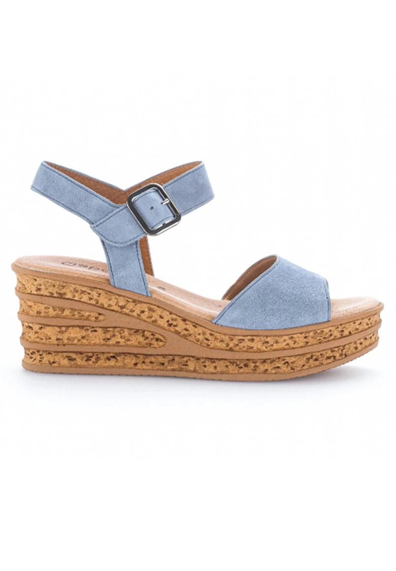 Gabor Sandalen Met Sleehak - Bleu 8 Gabor Sandalen Met Sleehak - Bleu - Afbeelding 6