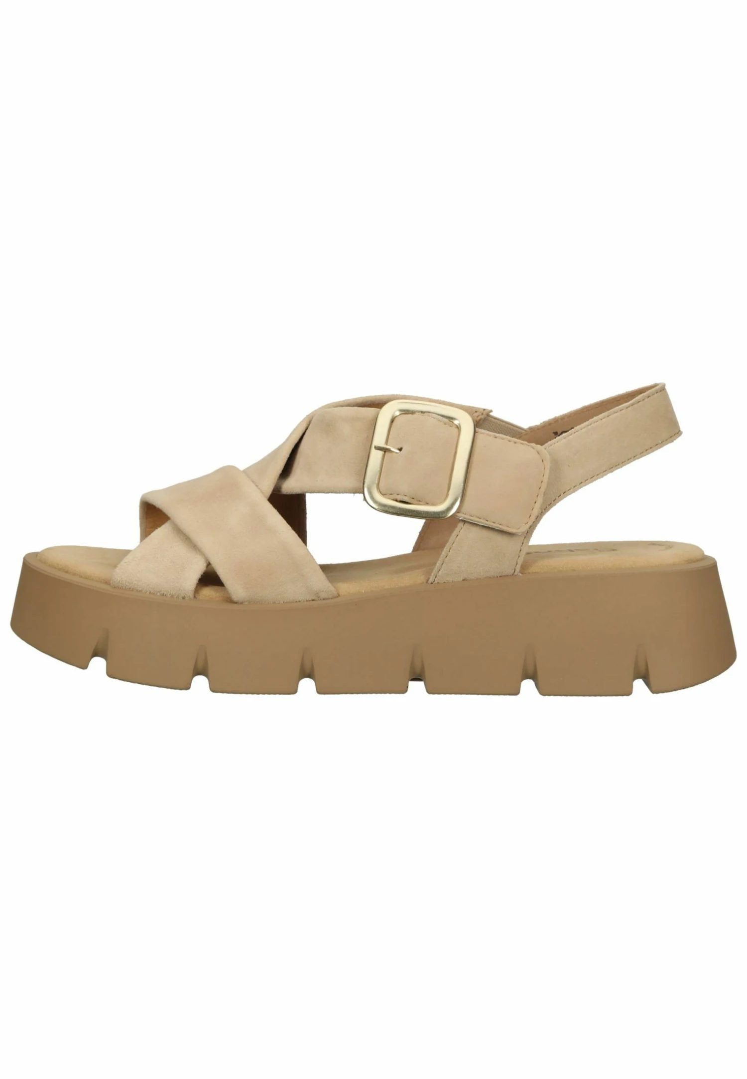 Gabor Sandalen Met Plateauzool - Caramel 3 Gabor Sandalen Met Plateauzool - Caramel