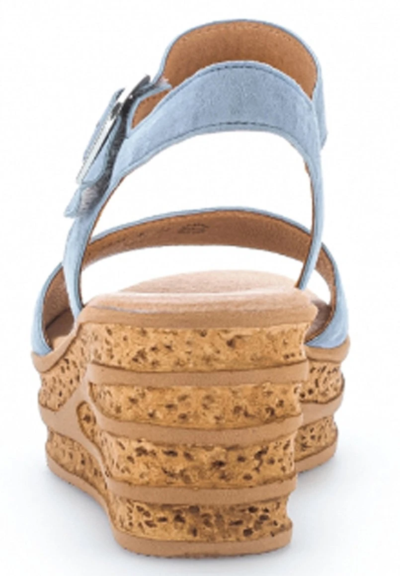 Gabor Sandalen Met Sleehak - Bleu 5 Gabor Sandalen Met Sleehak - Bleu - Afbeelding 3