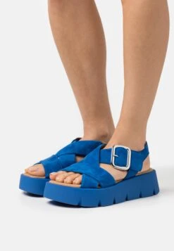 Gabor Sandalen Met Plateauzool - Saphir