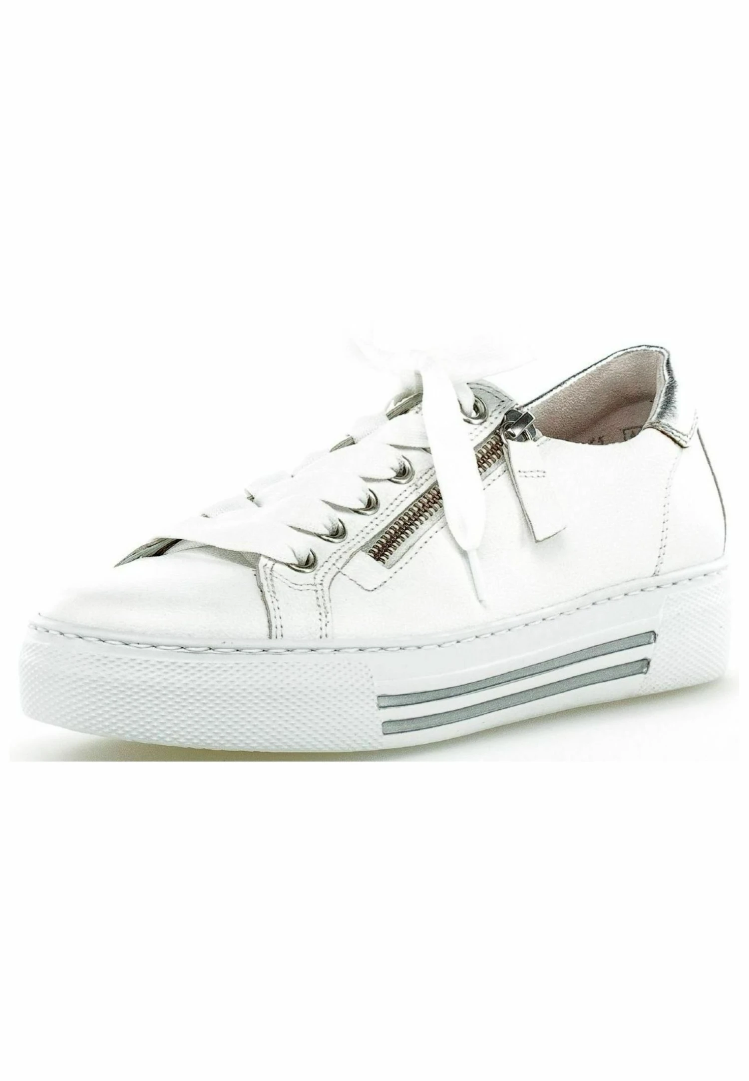 Gabor Sneakers Laag - Weiss Silber 4 Gabor Sneakers Laag - Weiss Silber - Afbeelding 2