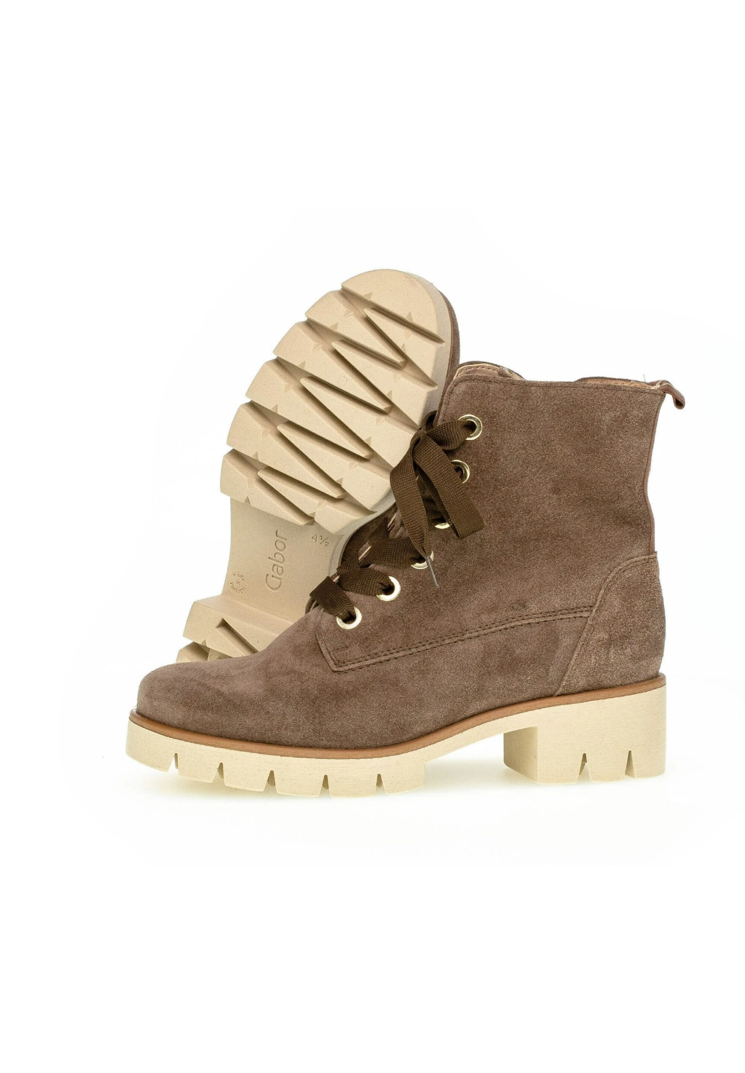 Gabor Enkellaarsjes Met Plateauzool - Braun 5 Gabor Enkellaarsjes Met Plateauzool - Braun - Afbeelding 3