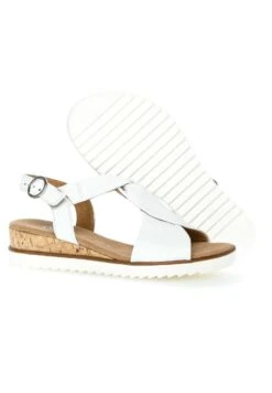 Gabor Comfort Sandalen Met Sleehak - Weiss Kork/Offwhi -Gabor Winkel 5e9b738449ac42abb39b38ccb593fc5f