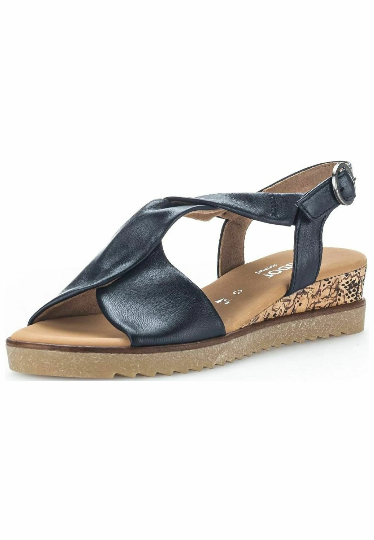 Gabor Comfort Sandalen Met Sleehak - Ocean Korkts Honi 4 Gabor Comfort Sandalen Met Sleehak - Ocean Korkts Honi - Afbeelding 2