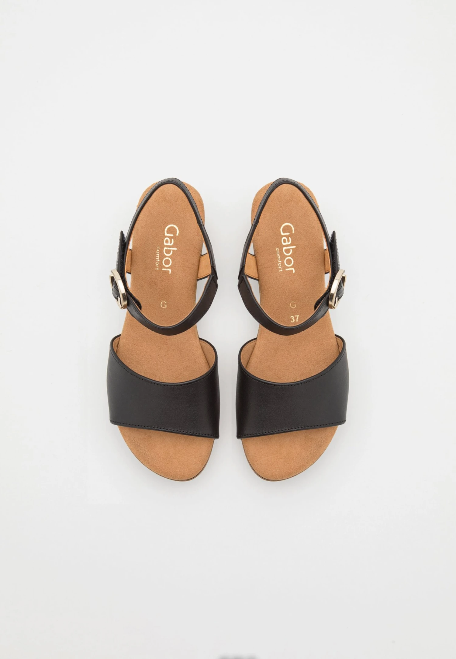 Gabor Comfort 22.071 - Clogs - Schwarz/Gold 8 Gabor Comfort 22.071 - Clogs - Schwarz/Gold - Afbeelding 6