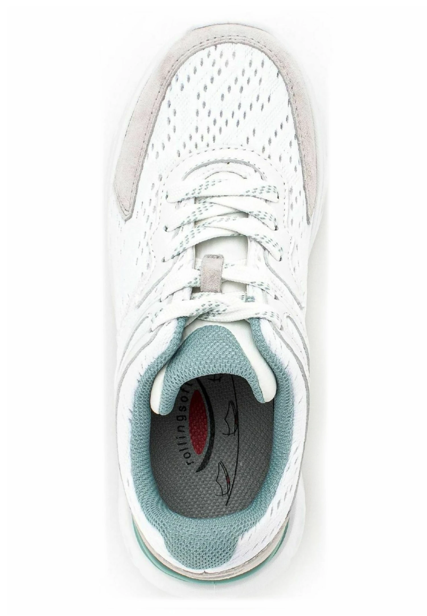 Gabor Sneakers Laag - Weiss White/Mint 5 Gabor Sneakers Laag - Weiss White/Mint - Afbeelding 3