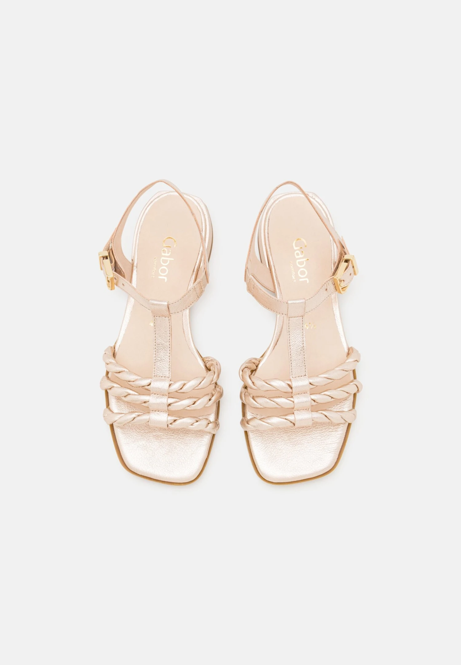 Gabor Comfort Sandalen - Muschel/Gold 8 Gabor Comfort Sandalen - Muschel/Gold - Afbeelding 6