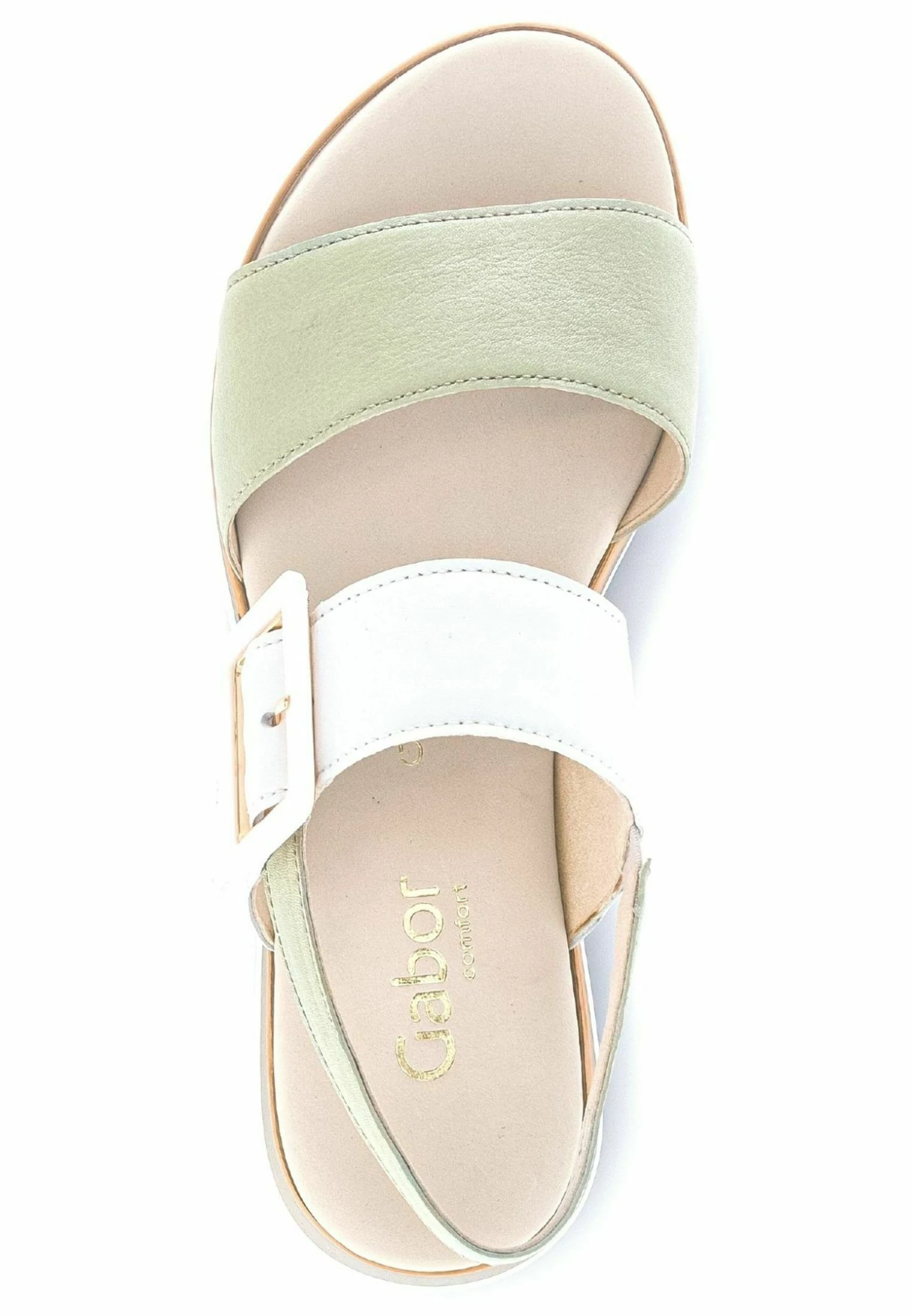Gabor Sandalen Met Plateauzool - Salbei Weiss Lds 5 Gabor Sandalen Met Plateauzool - Salbei Weiss Lds - Afbeelding 3