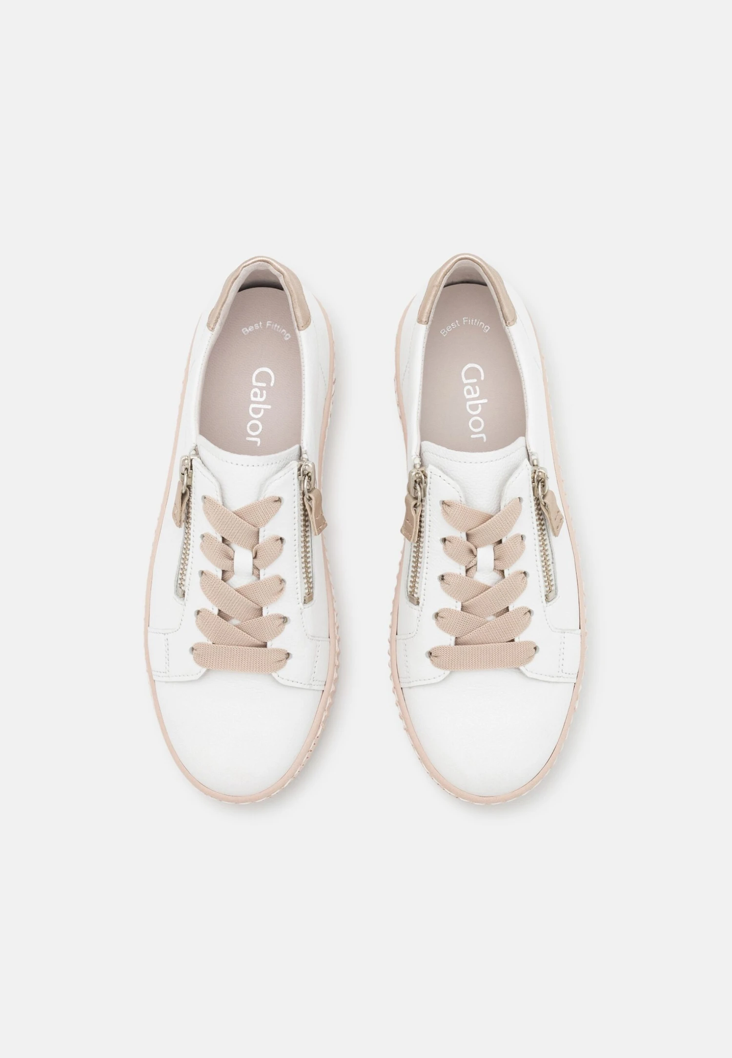 Gabor Sneakers Laag - Weiss/Antikrosa 8 Gabor Sneakers Laag - Weiss/Antikrosa - Afbeelding 6