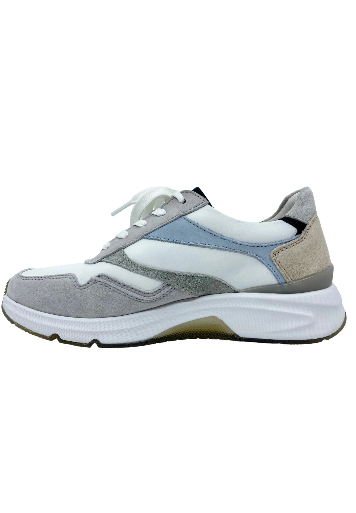 Gabor Rolling Soft- Sneakers Laag - White Grey 3 Gabor Rolling Soft- Sneakers Laag - White Grey