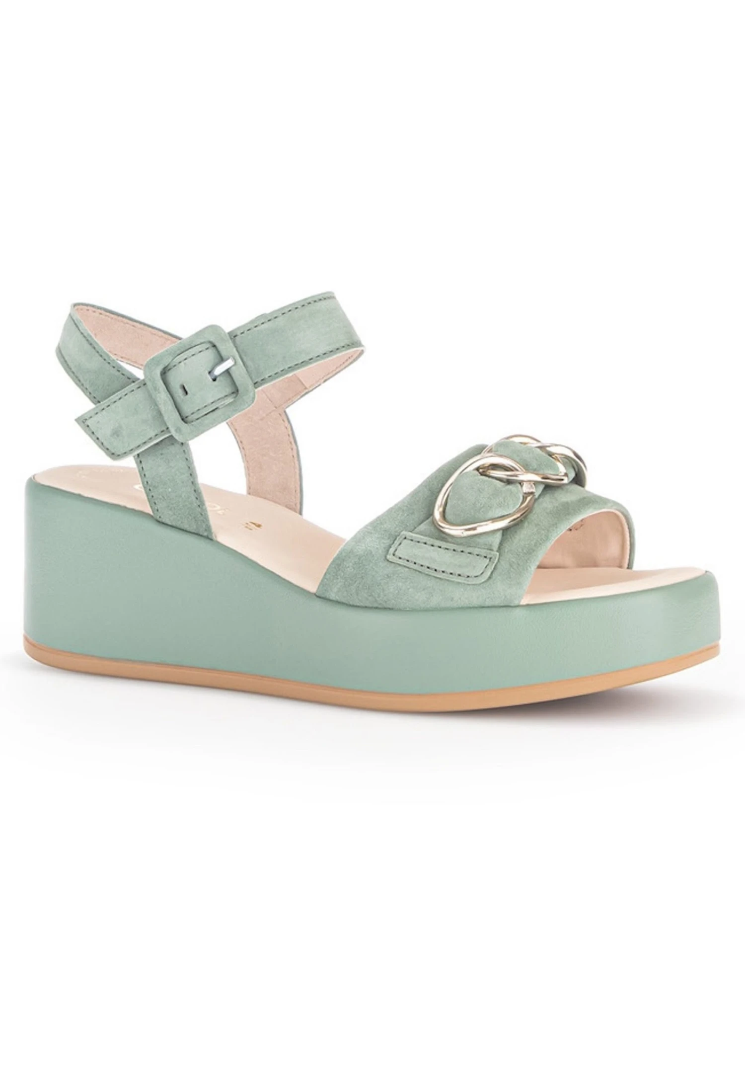 Gabor Sandalen Met Sleehak - Groen 4 Gabor Sandalen Met Sleehak - Groen - Afbeelding 2