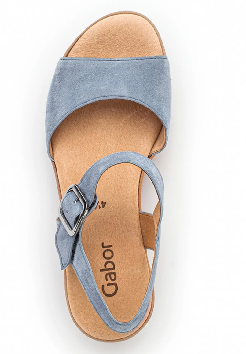 Gabor Sandalen Met Sleehak - Bleu 4 Gabor Sandalen Met Sleehak - Bleu - Afbeelding 2
