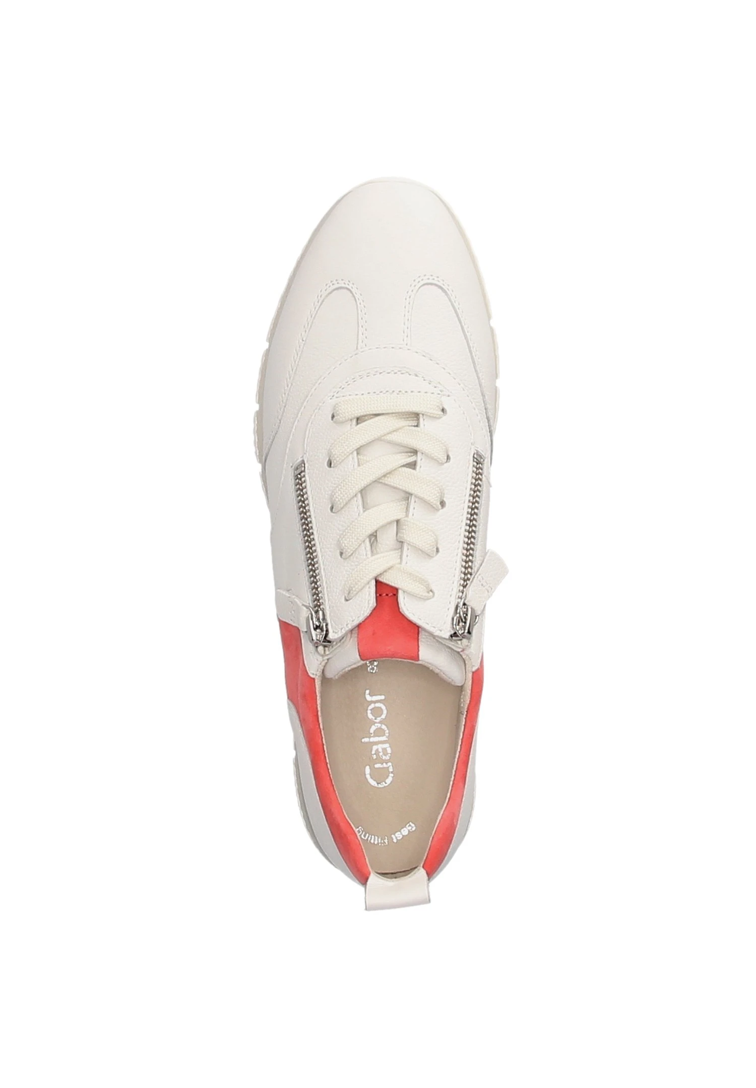 Gabor Sneakers Laag - Weiß Rosa 4 Gabor Sneakers Laag - Weiß Rosa - Afbeelding 2