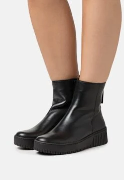 Gabor Enkellaarsjes Met Sleehak - Schwarz