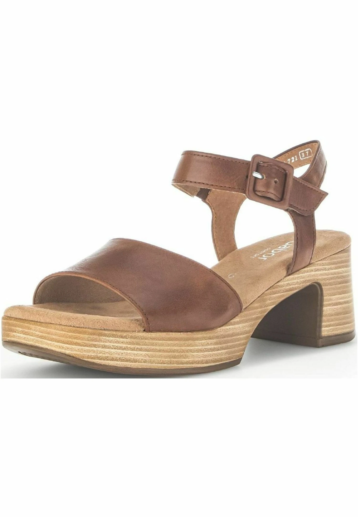 Gabor Sandalen Met Plateauzool - Camel 4 Gabor Sandalen Met Plateauzool - Camel - Afbeelding 2