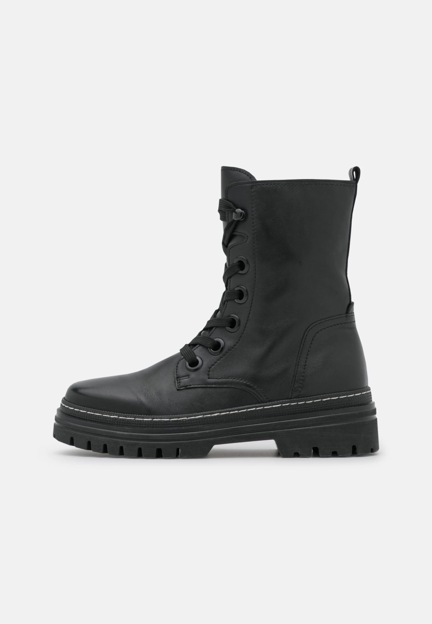 Gabor Veterboots - Schwarz/Weiß 4 Gabor Veterboots - Schwarz/Weiß - Afbeelding 2