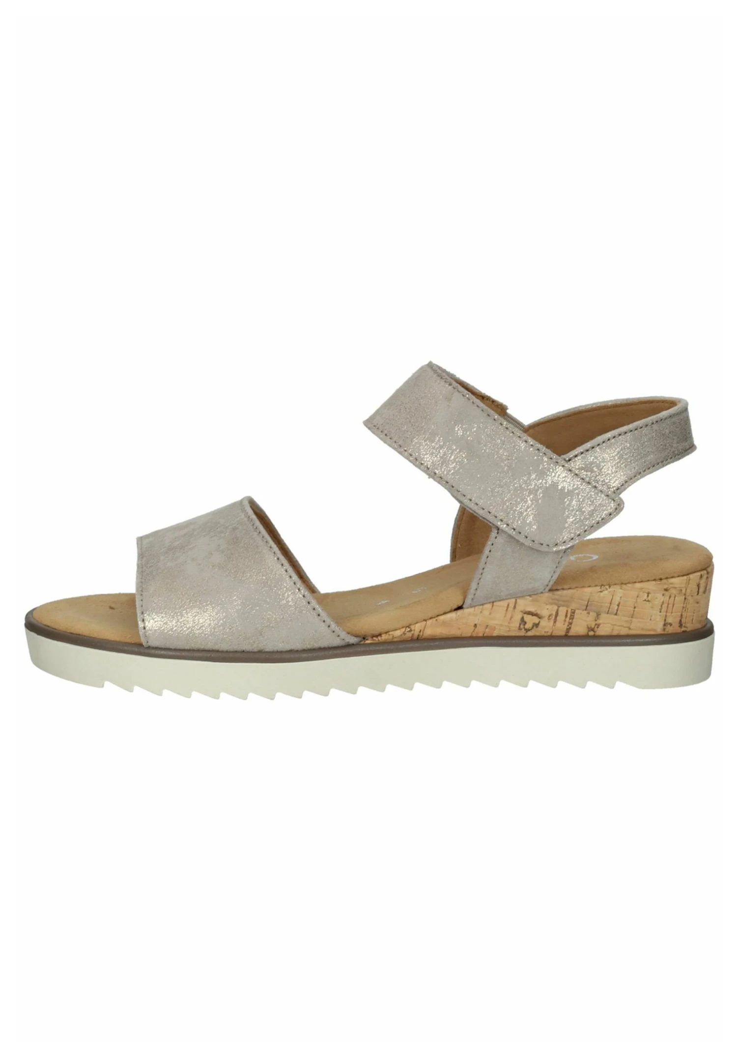 Gabor Sandalen Met Sleehak - Muschel Kork Crem 3 Gabor Sandalen Met Sleehak - Muschel Kork Crem