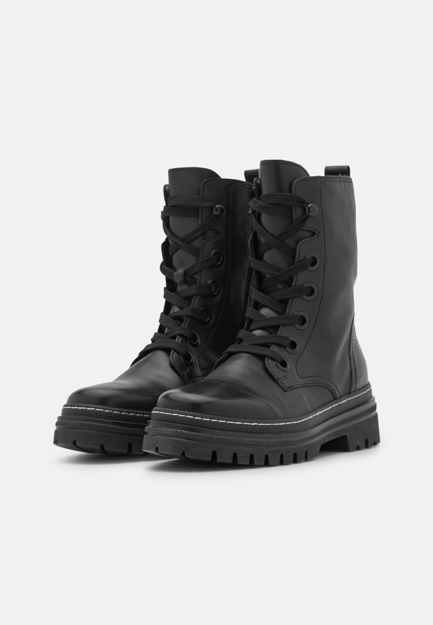 Gabor Veterboots - Schwarz/Weiß 5 Gabor Veterboots - Schwarz/Weiß - Afbeelding 3