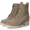 Gabor Enkellaarsjes Met Plateauzool - Khaki