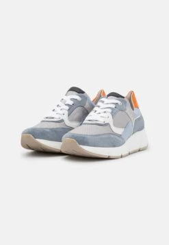 Gabor Comfort Sneakers Laag - Grau/Cielo/Orange -Gabor Winkel bc2075d31a8948fdb2c47181a5f37f56