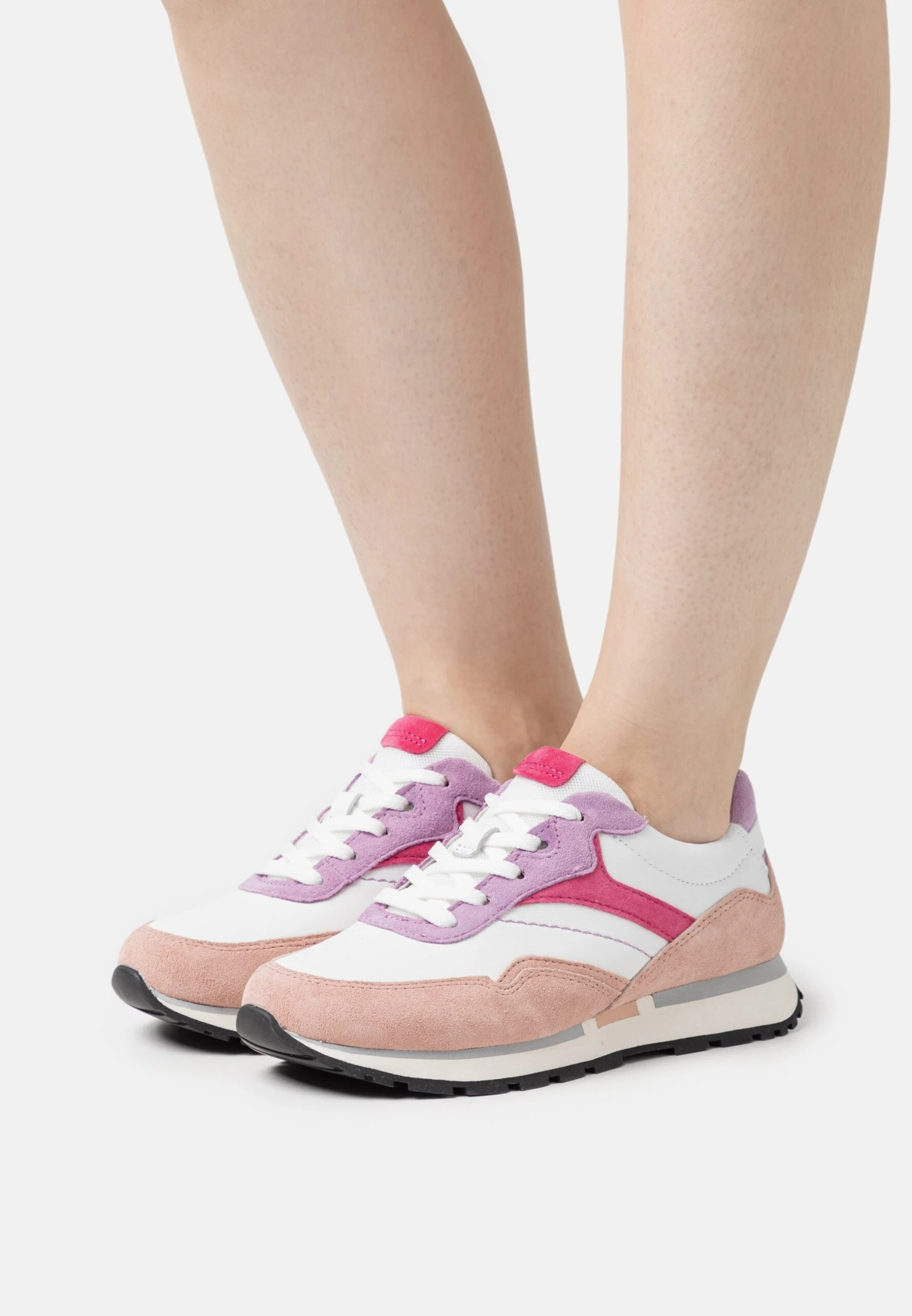 Gabor Comfort Sneakers Laag - Weis/Rosa/Flieder 3 Gabor Comfort Sneakers Laag - Weis/Rosa/Flieder