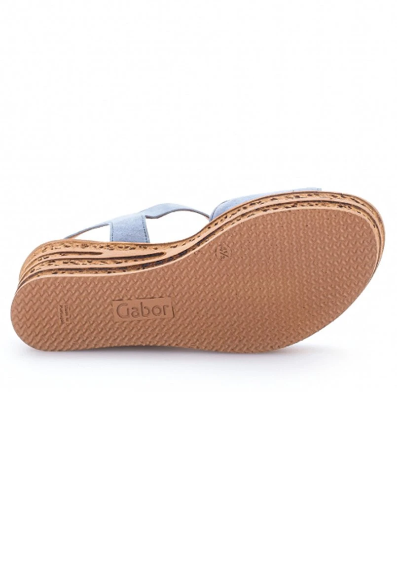 Gabor Sandalen Met Sleehak - Bleu 6 Gabor Sandalen Met Sleehak - Bleu - Afbeelding 4