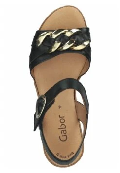 Gabor Clogs - Schwarz/Gold -Gabor Winkel e374eb2e65864574a331d8936799dae0