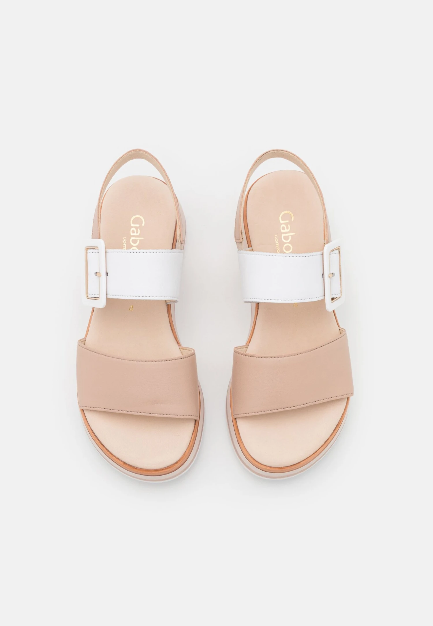 Gabor Comfort Sandalen Met Plateauzool - Rose/Weiß 8 Gabor Comfort Sandalen Met Plateauzool - Rose/Weiß - Afbeelding 6