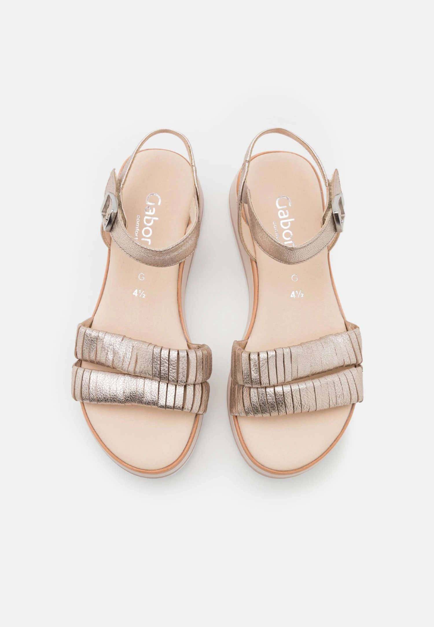 Gabor Comfort Sandalen Met Plateauzool - Puder 8 Gabor Comfort Sandalen Met Plateauzool - Puder - Afbeelding 6