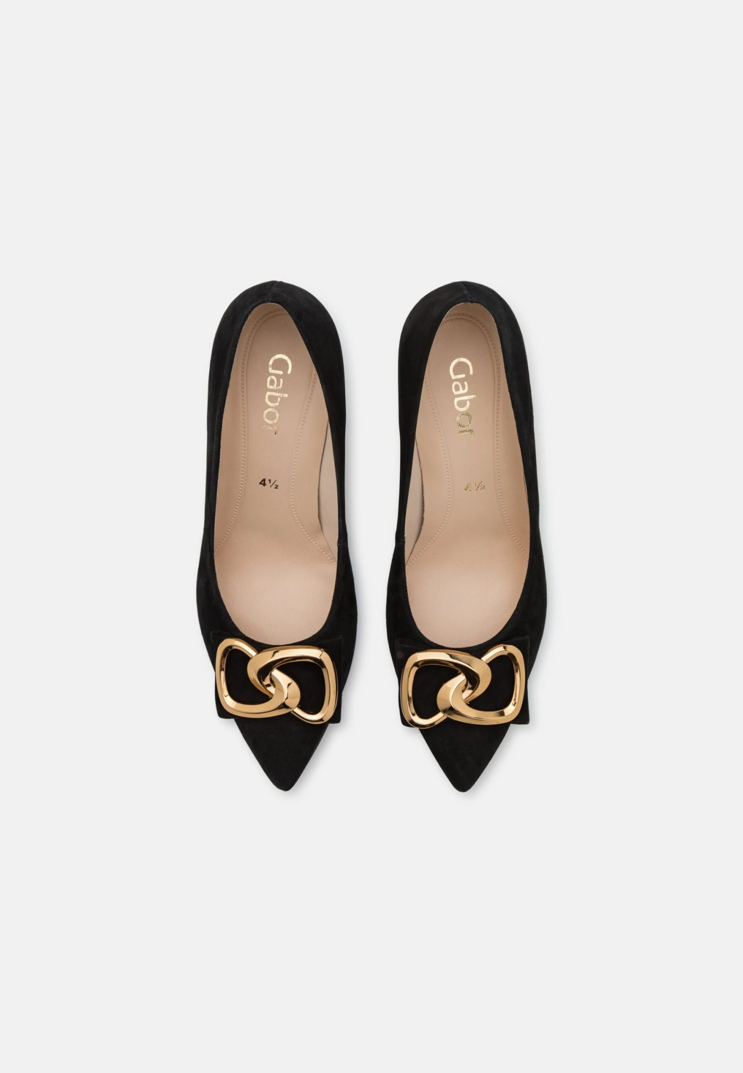 Gabor Klassieke Pumps - Schwarz/Gold 8 Gabor Klassieke Pumps - Schwarz/Gold - Afbeelding 6
