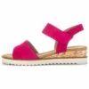 Gabor Sandalen Met Plateauzool - Pink Kork Creme